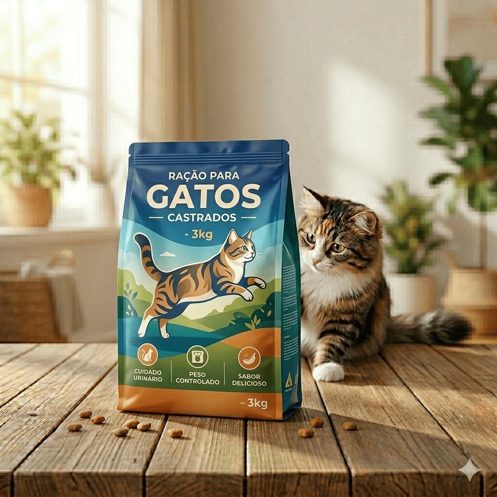 Ração Gatos Castrados 3kg
