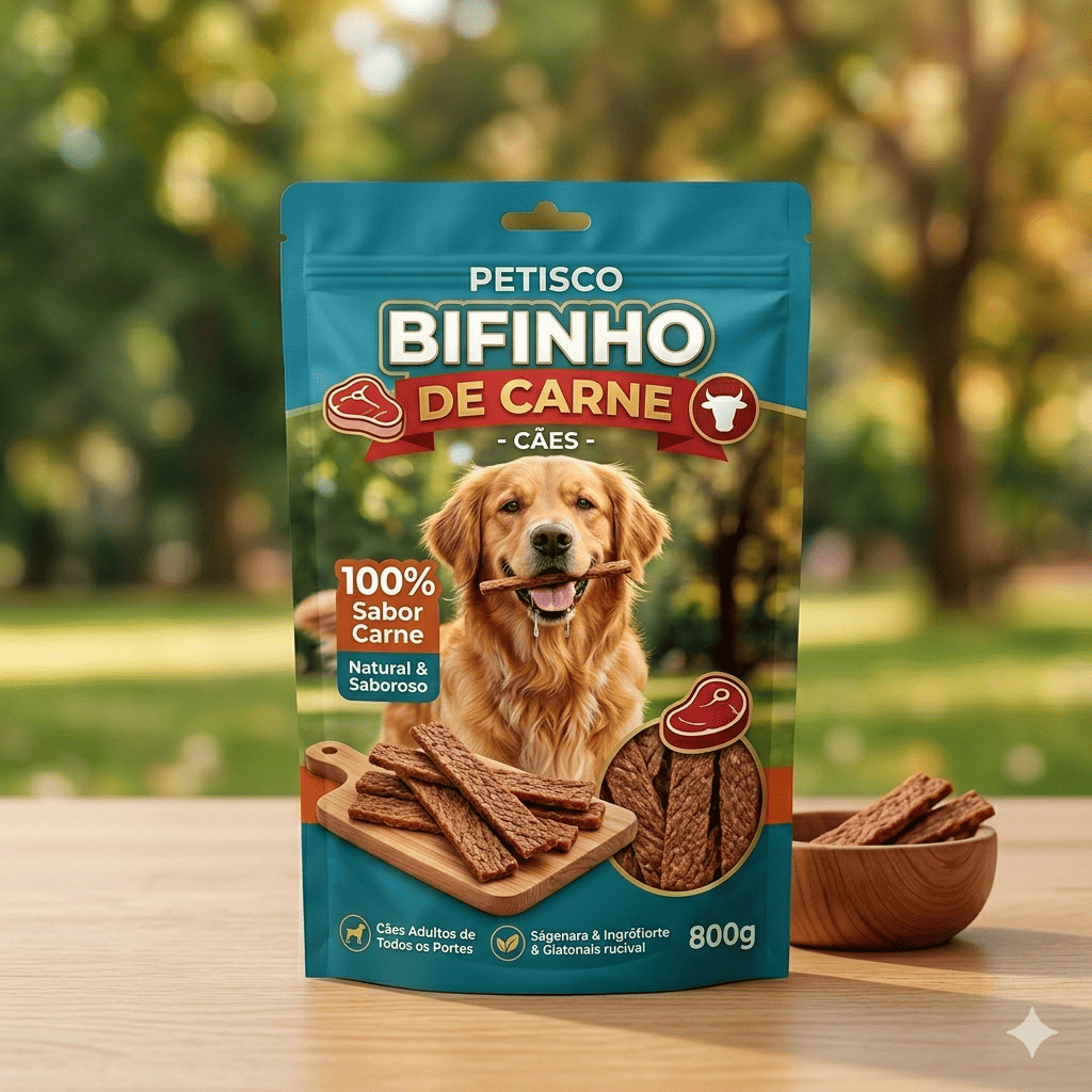 Petisco Bifinho de Carne Cães
